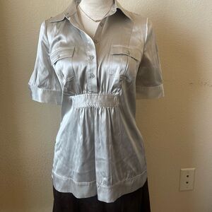 BCBG Maxazria Silk Satin Blouse
